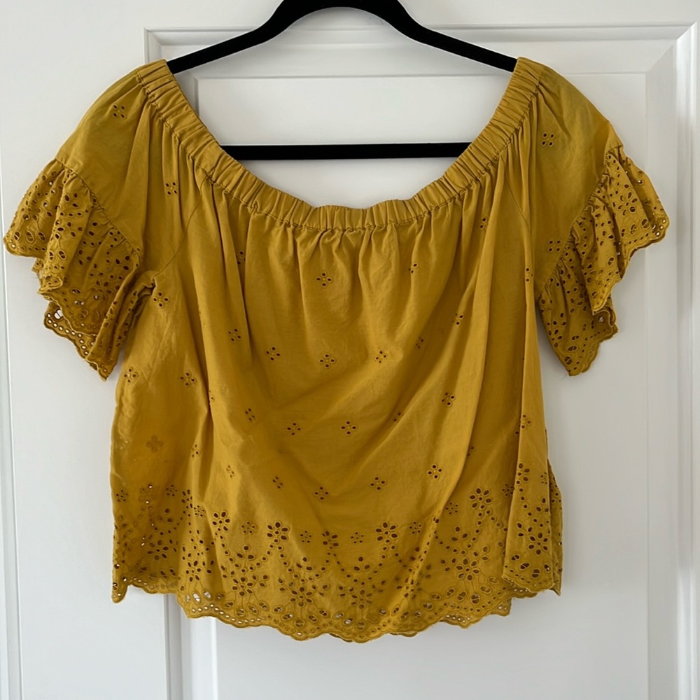 Madewell off the shoulder blouse